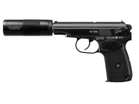 ICS PM2 Makarov Non-Blowback with Silencer (Co2 Powered - Black - BLE-002-SB)