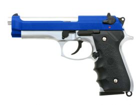 LS M9A Gas Blowback Pistol (Dual Tone - GGB-0302) (Blue)