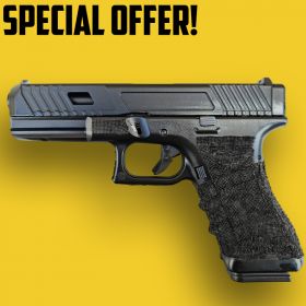 Huntsman Tactical H17 TT Custom Gas Blowback Pistol (Metal Slide - Polymer Frame - with Case - Black)