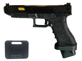 ACL Custom 34 Series Gas Blowback Pistol (with Case - JW3 - Black - A34-1)