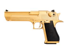 Magnum Research Inc. Desert Eagle Gold 50AE GBBP (090509 - Licensed by Cybergun - Made by WE - Gold)