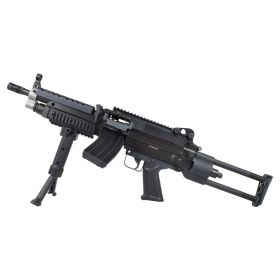 S&T M249 Para Metal Version AEG with Mid-Cap Magazine (Black - M249K)