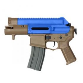 ARES Amoeba M4 Baby AEG (Electric Firing Control Gearbox) (Tan/Blue)