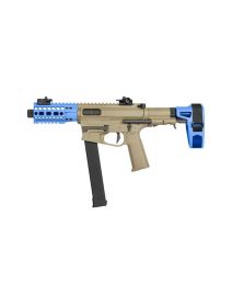 Ares M45X-S with EFCS Gearbox (Retractable Stock with Arm Stabilizing Brace - Tan - AR-085E) (Blue)