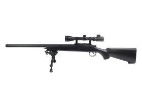 Double Bell  VSR-10 Sniper Rifle with Scope and Bipod (Black - 201-E)
