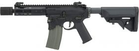 Ares x Sharps Bros. M4 Octarms M-Lok Rail with OverThrow Lower Receiver (S - Black - M4-SB-OT-S-BK) - HPA Engine Pre-Installed