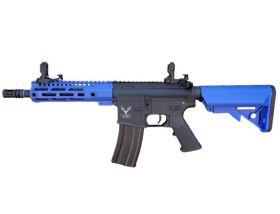 Huntsman Tactical M4 Short M-Lok AEG (Polymer Body with Mosfet - Inc. Bat. and Charger - HMT15-212750-BLUE)