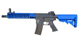 Huntsman Tactical M4 Medium M-Lok AEG (Polymer Body with Mosfet - Inc. Bat. and Charger - HMT16-212751-BLUE)