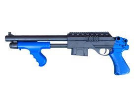 Vigor M870 Custom Tactical Pump Action Shotgun (RIS - Two Tone Blue - 0681 - Short)