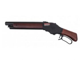 Golden Eagle M1887 Short Gas Shell Ejecting Shot Gun (Real Wood - 8701 - Black)