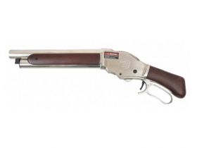 Golden Eagle M1887 Short Gas Shell Ejecting Shot Gun (Real Wood - 8701SV - Silver)