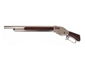 Golden Eagle M1887 Medium Gas Shell Ejecting Shot Gun (Real Wood - 8702SV - Silver)