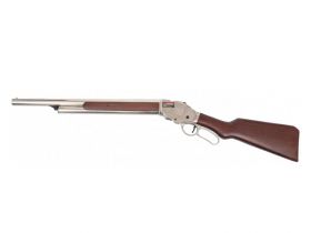 Golden Eagle M1887 Long Gas Shell Ejecting Shot Gun (Real Wood - 8703 - Silver)