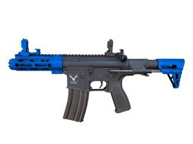 Huntsman Tactical M4 RONIN M-Lok AEG (Full Metal with Mosfet - Inc. Bat. and Charger - HMT19) Blue