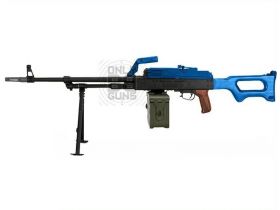 A&K PKM Support Rifle (Real Wood Grip and Stock) Blue