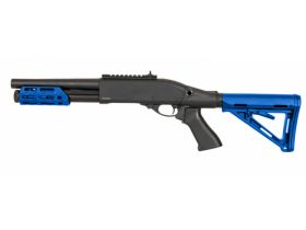 Golden Eagle M870 M-Lok Tri-Shot Gas Pump Action Shotgun (8878 - Blue)