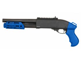 Golden Eagle M870 M-Lok Tri-Shot Gas Pump Action Shotgun (8879 - Blue)
