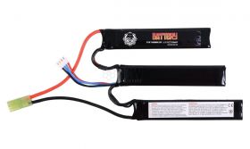 Duel Code 11.1v 1100 MaH 25C Lipo Battery (3 Way Split)