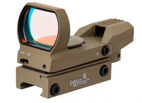 Lancer Tactical Red/Green Wide Angle Dot Scope (Multi-Reticle - Tan)