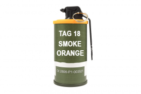 Tag Innovations TAG-18 Smoke White Orange Hand Grenade (Pack of 6)