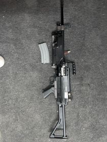 Classic Army M249 MK1 AEG - missing hanguard, sounds a bit clunky when shooting