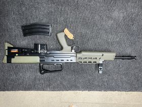 Ares AR-001 L85A2 - needs service, new bolt handle and missing a couple screws