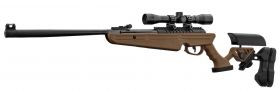 Bo Manufacture 4.5mm/.177 Quantico V2 Break Barrel Air Rifle (with 4x32 Scope - 16j - Brown)