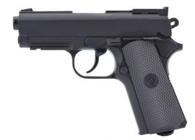 Hwasan 45 Series Co2 Non-Blowback Pistol (4.5mm/.177 - Full Metal - Black)