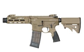 Daniel Defense x EMG DDM4 PDW SBR Gas Blowback Rifle by Cyma CGS (Tan)