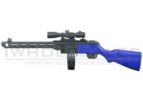 ACM Custom PPSH Spring Rifle with Scope (Blue - 696A)