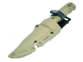 Tactical Rubber Knife with Hard Holster (Tan)
