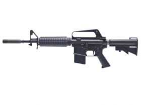 WE XM177 Gas Blowback Rifle (Full Metal - Black - WE-R-M007)