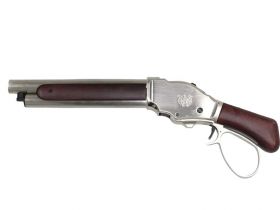 S&T M1887 Gas Shell Ejecting Shot Gun (S - Silver - Real Wood - STGS07SWSV)