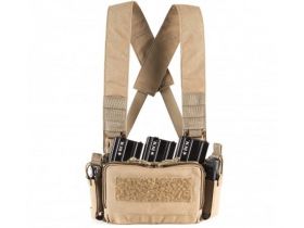 Big Foot D3CRM Chest Rig Vest (with Three Magazine Pouch - Tan)