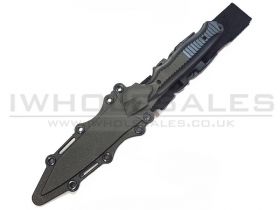 P-Force Rubber Knife with Hard Belt Holster (V2 - Black)