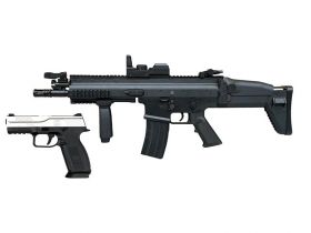 FN Herstal SCAR-L Budget AEG with FNS9 Spring Pistol (Black - Cybergun - 200969)