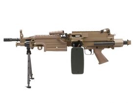 A&K M249 Para with Sound Control Drum Magazine (Tan - AK-M249-PARA-P)