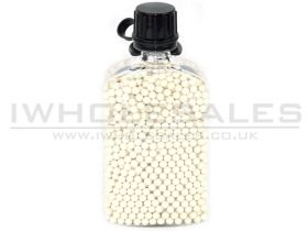 Big Foot Diamond Precision 0.28G White BB Pellets (2000 Rounds - Water/BB Canteen Bottle - Clear)