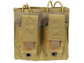 Big Foot Magazine Pouch (Open Top - Double - Tan)