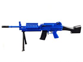 Golden Hawk M249 Rifle with Bipod (95cm Length - Spring Powered - Blue)
