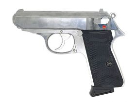 Maruzen PPK Gas Blowback Pistol (Silver - NS-12800)