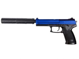Saigo 23 Socom Gas Pistol with Silencer (Stealth Assassin) (Blue)