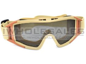 Big Mesh Goggles with Cotton Strap (Tan)