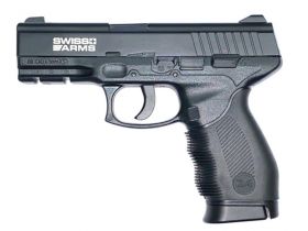 Swiss Arms SA24 4.5mm/.177 Co2 Non-Blowback Pistol (Metal Slide - Cybergun - Black - 288308)