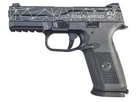 FN Herstal FNX-45 Tactical Gas Blowback Pistol (Rudolph Black - Cybergun - 200503)