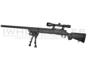 AGM MP002 Sniper Rifle with Scope and Bipod (Black)