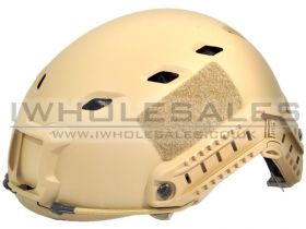 Fast Helmet with Rails plus Extra Internal Padding (Tan)