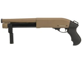 Golden Eagle M870 Tri-Shot Gas Pump Action Shotgun (Short - Tan - M8876 - V2)