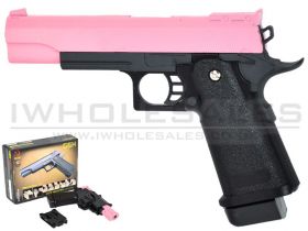 ACM K-Warrior G6H Metal Pistol with Holster (Pink)