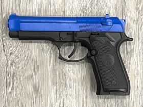 HFC Co2 Pistol M9 (Full Metal - Black - Top Slide Blue)